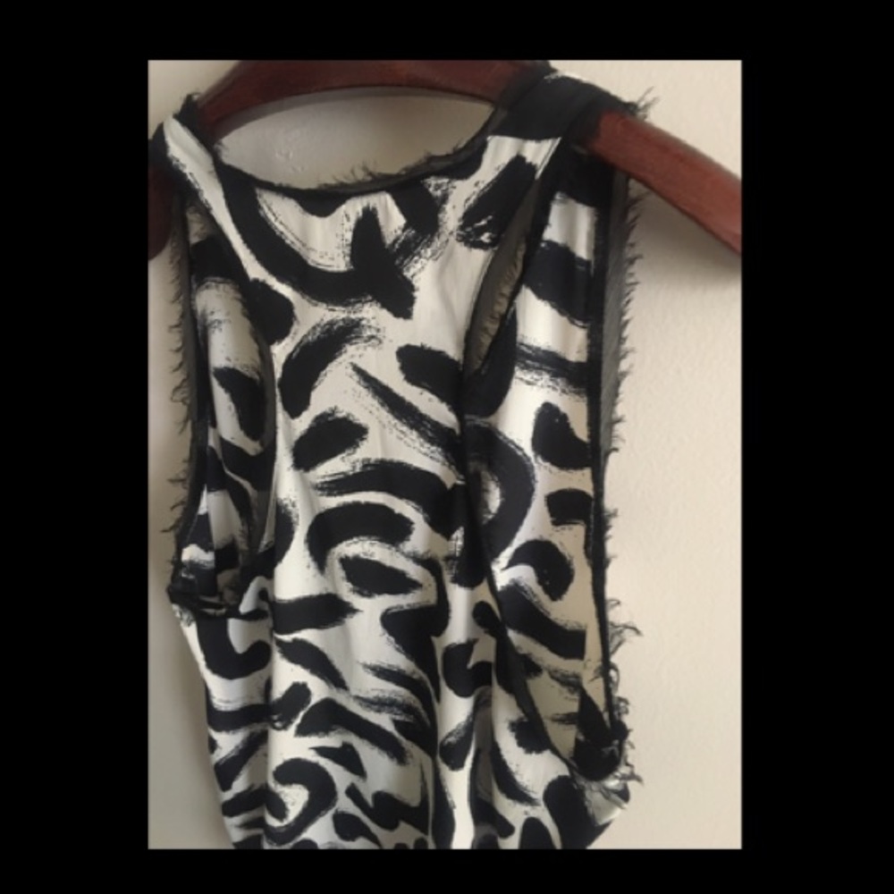 Black & White Dressy Business Casual Top